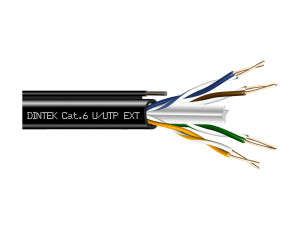PowerMAX 4P Cat.6 U/UTP 23AWG PE Aerial Cable - Black